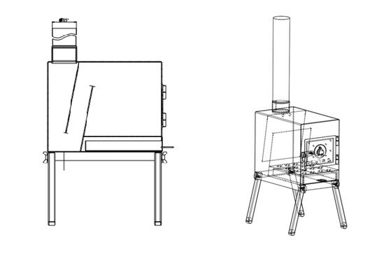Печь дровяная Сибтермо малая в Красноярске