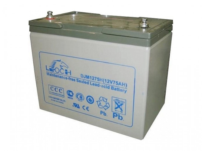 Аккумулятор Leoch DJM1275H (12 В, 75 Ач) в Красноярске