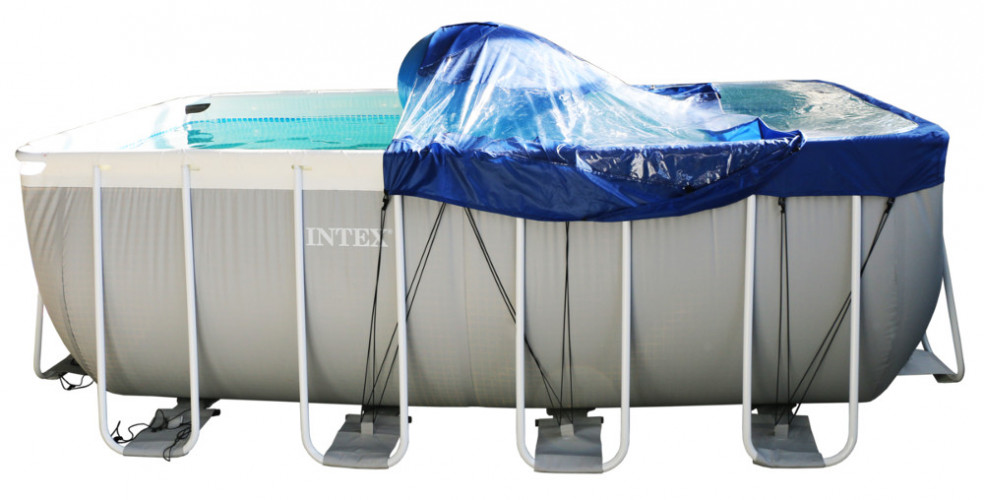 Тент для прямоугольного бассейна Intex/Bestway с надувной подушкой "Фиеста" в Красноярске