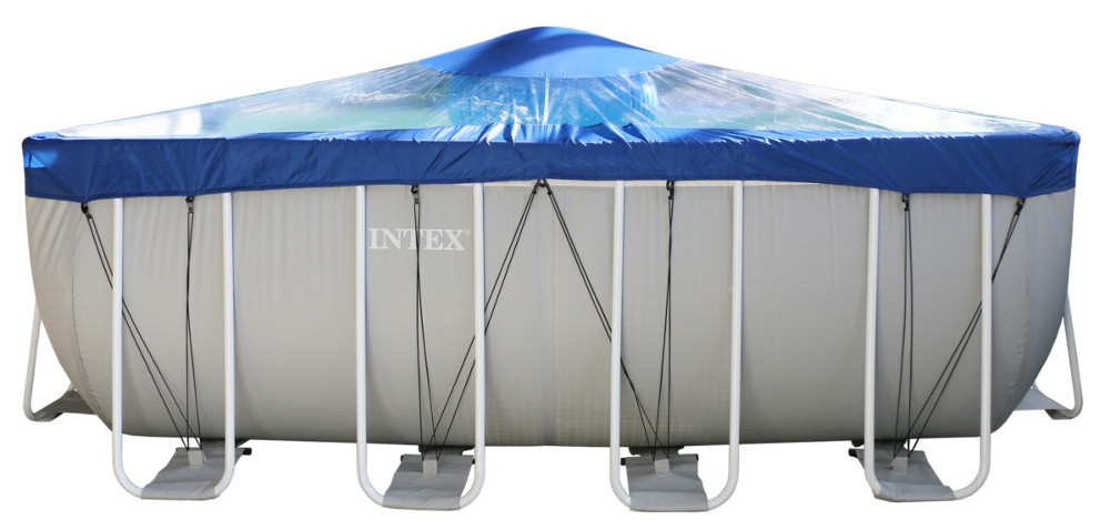 Тент для прямоугольного бассейна Intex/Bestway с надувной подушкой "Фиеста" в Красноярске