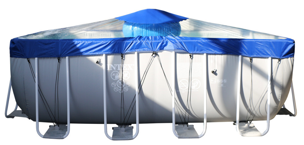 Тент для прямоугольного бассейна Intex/Bestway с надувной подушкой "Фиеста" в Красноярске