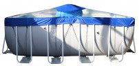 Тент для прямоугольного бассейна Intex/Bestway с надувной подушкой "Фиеста" в Красноярске