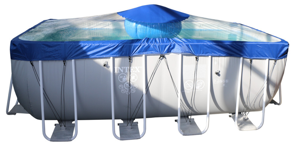 Тент для прямоугольного бассейна Intex/Bestway с надувной подушкой "Фиеста" в Красноярске
