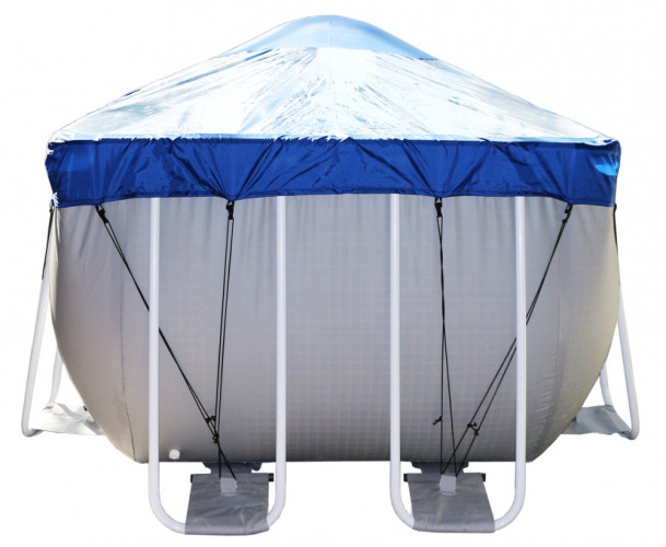 Тент для прямоугольного бассейна Intex/Bestway с надувной подушкой "Фиеста" в Красноярске