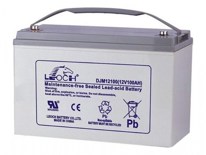 Аккумулятор Leoch DJM12100 (12 В, 100 Ач) в Красноярске