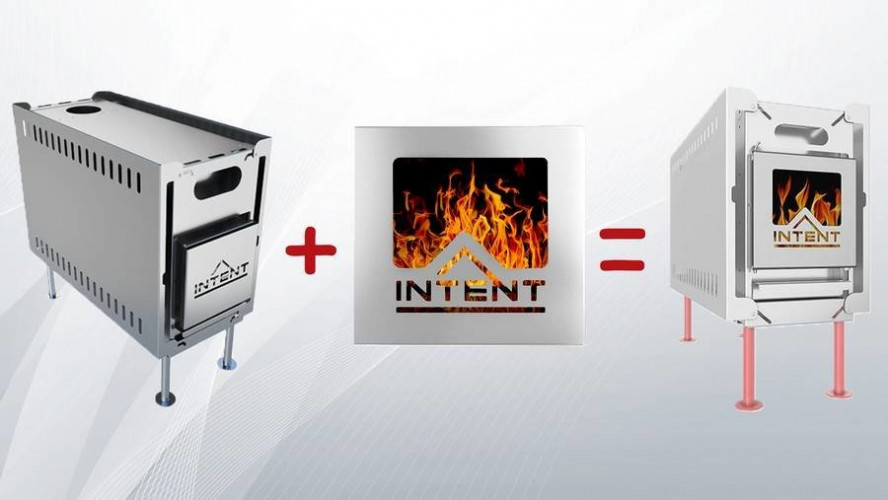 Стеклянная дверца для печи Intent в Красноярске