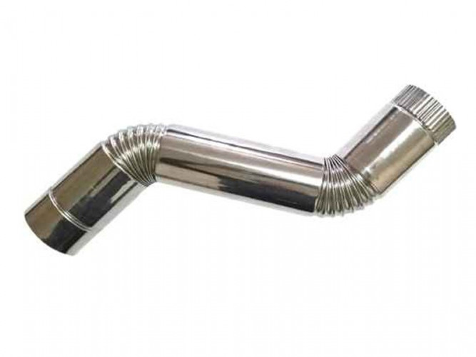 Сегмент трубы S-образный d-80 мм.(нерж.)Инвент в Красноярске