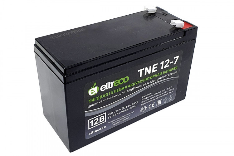 Тяговый аккумулятор Eltreco TNE12-7 (12V7A/H C20) в Красноярске