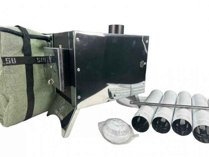 Печь дровяная Сибирка средняя из нержавейки  в Красноярске