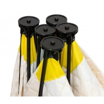 Палатка для рыбалки Helios утепл.Куб 1,5х1,5 желтый/серый в Красноярске