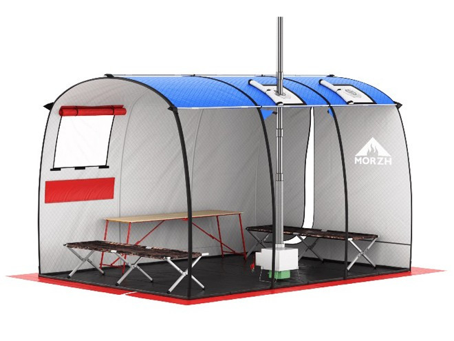 Мобильная баня-палатка МОРЖ Max (Черный) в Красноярске