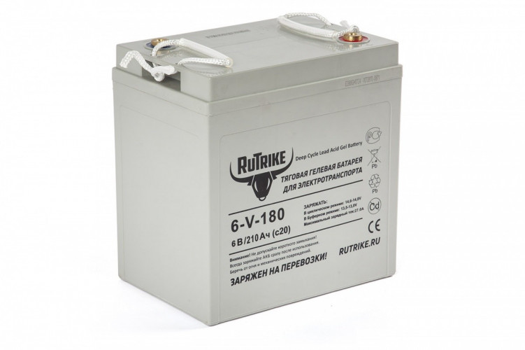 Тяговый гелевый аккумулятор RuTrike 3-EVF-180A (6V180A/H C3) в Красноярске