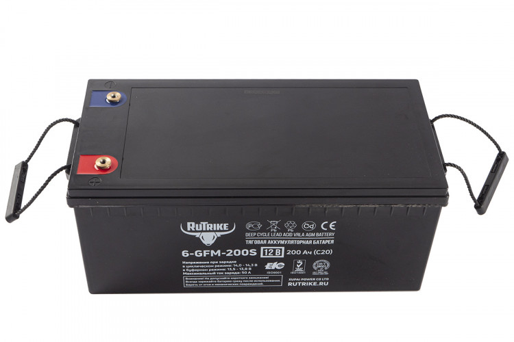 Тяговый гелевый аккумулятор RuTrike 6-GFM-200 (12V200A/H C20) в Красноярске
