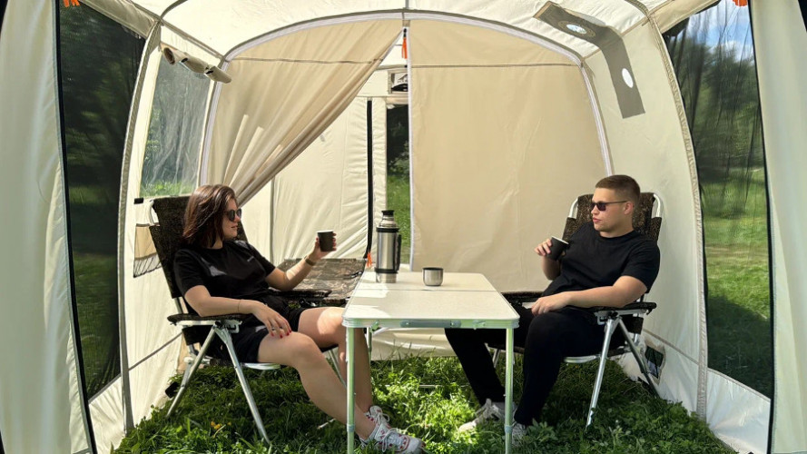 Шатер - Мобильная баня-палатка Морж Shelter XL в Красноярске