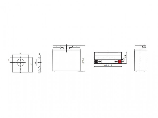 Аккумулятор Leoch DJW 12-18 (12 В, 18 Ач) в Красноярске