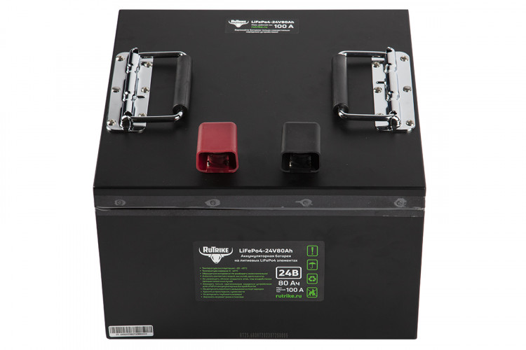 Тяговый железо-фосфатный аккумулятор RuTrike LiFePO4 24V80Ah (100A) в Красноярске