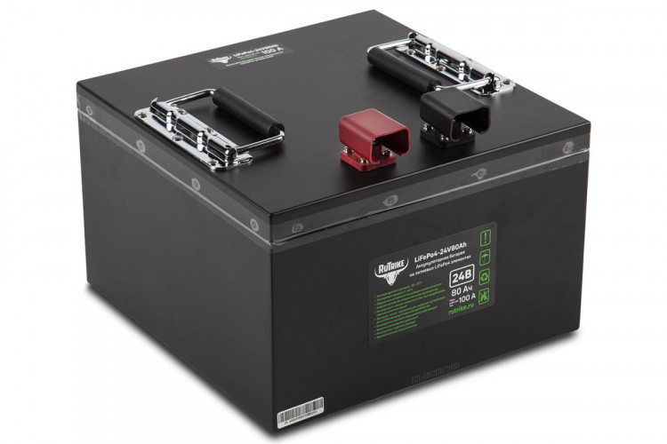 Тяговый железо-фосфатный аккумулятор RuTrike LiFePO4 24V80Ah (100A) в Красноярске