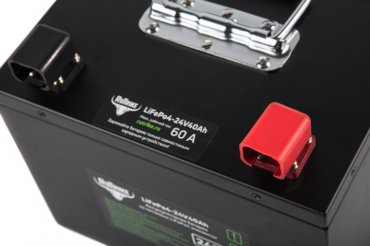Тяговый железо-фосфатный аккумулятор RuTrike LiFePO4 24V40Ah (60A) в Красноярске