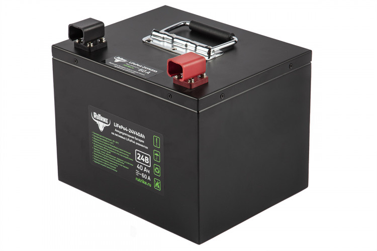 Тяговый железо-фосфатный аккумулятор RuTrike LiFePO4 24V40Ah (60A) в Красноярске